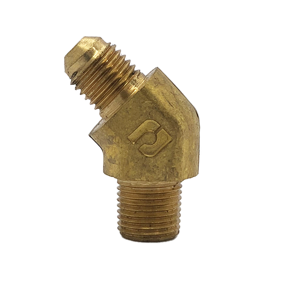 CODO TERMINAL MACHO 45 CONEXIONES PARA TUBO, ABOCINADO A 45° (54F)