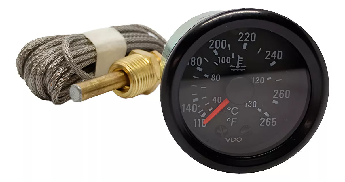 Marcador De Temperatura VDO Con Sonda Larga De 144 (180-502)