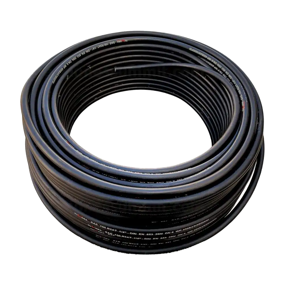 Manguera Hidráulica SAE 100 R2 AT (2 Mallas) Cubierta Lisa