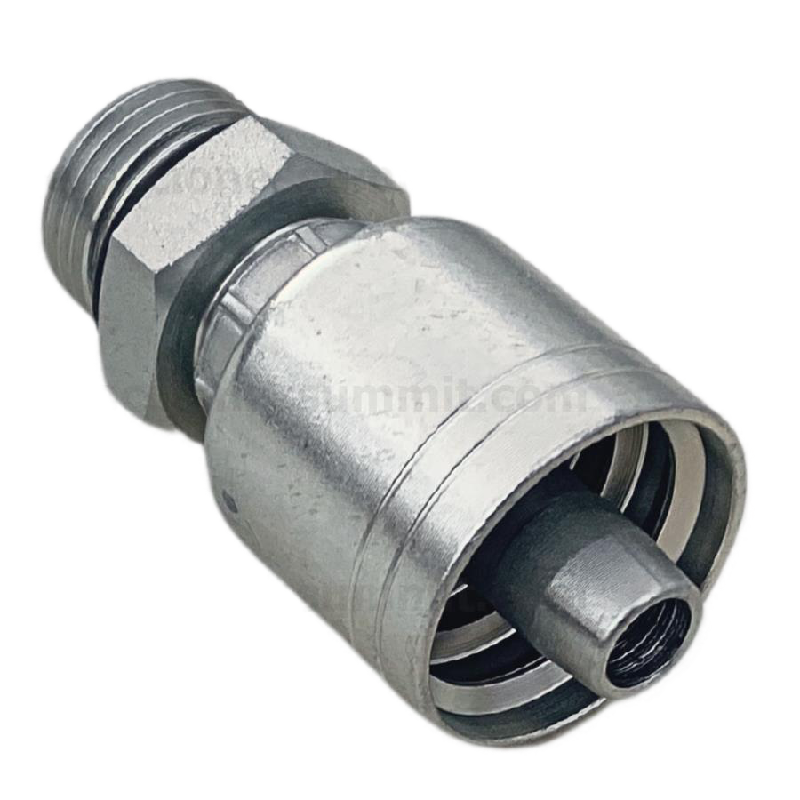 Conector rosca SAE O-ring macho 1/2 x manguera 3/8 R1 y R2