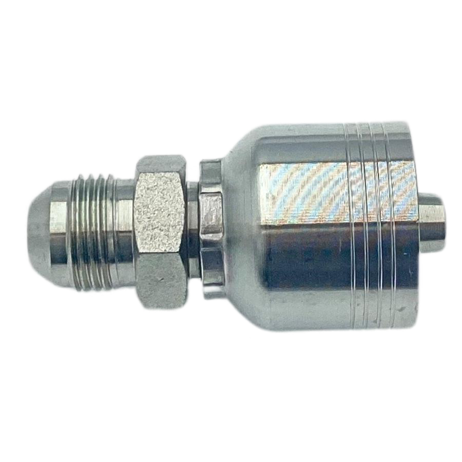 Conector rosca JIC 37° macho 3/8 x manguera 3/8 R4