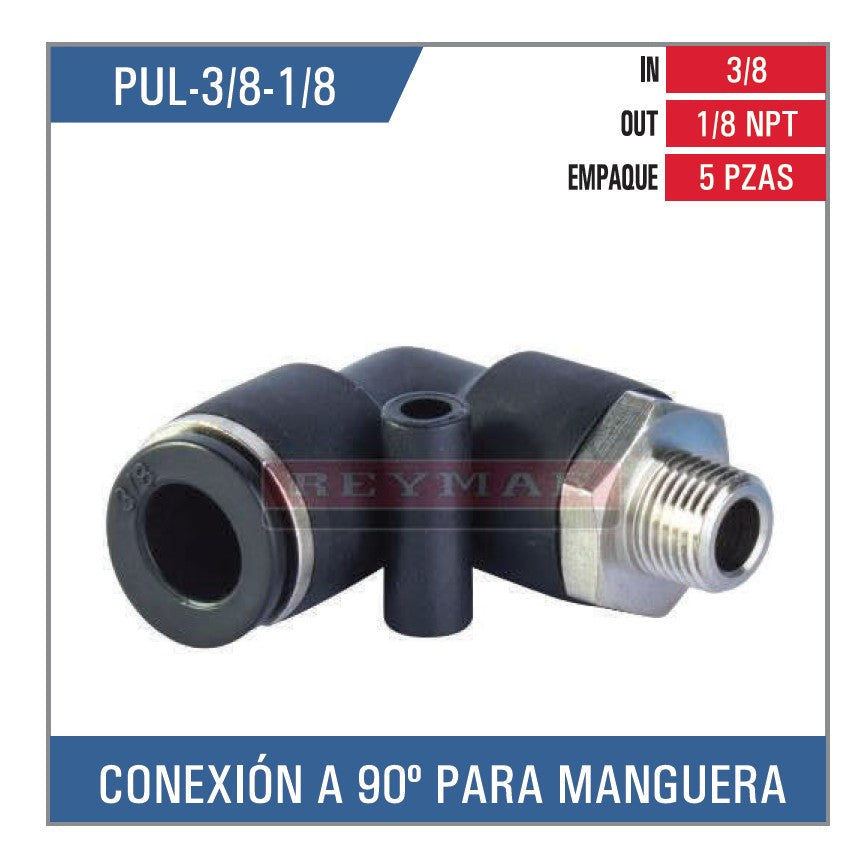 ONEXION A 90° MANG.3/8 x 1/8 NPT