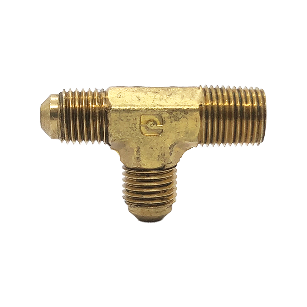 TEE TERMINAL MACHO LATERAL	CONEXIONES PARA TUBO, ABOCINADO A 45° (51F)