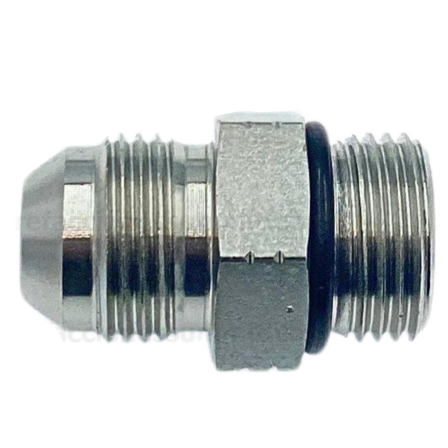 Adaptador JIC macho 3/8" x 1/2" O-ring macho