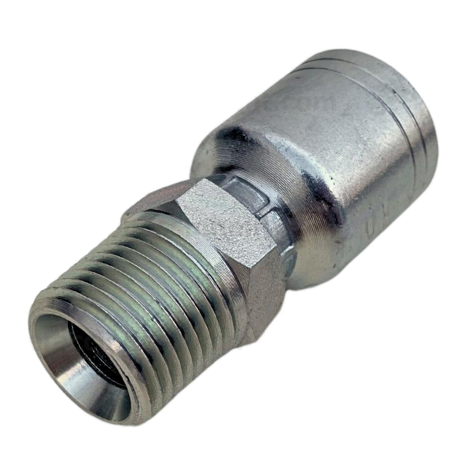 Conector rosca NPT macho 1/2 x manguera 3/8 R1 y R2