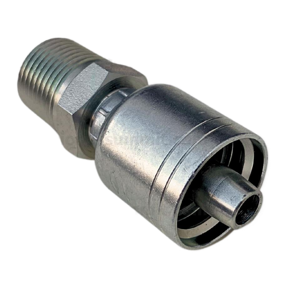 Conector rosca NPT macho 1/2 x manguera 3/8 R1 y R2