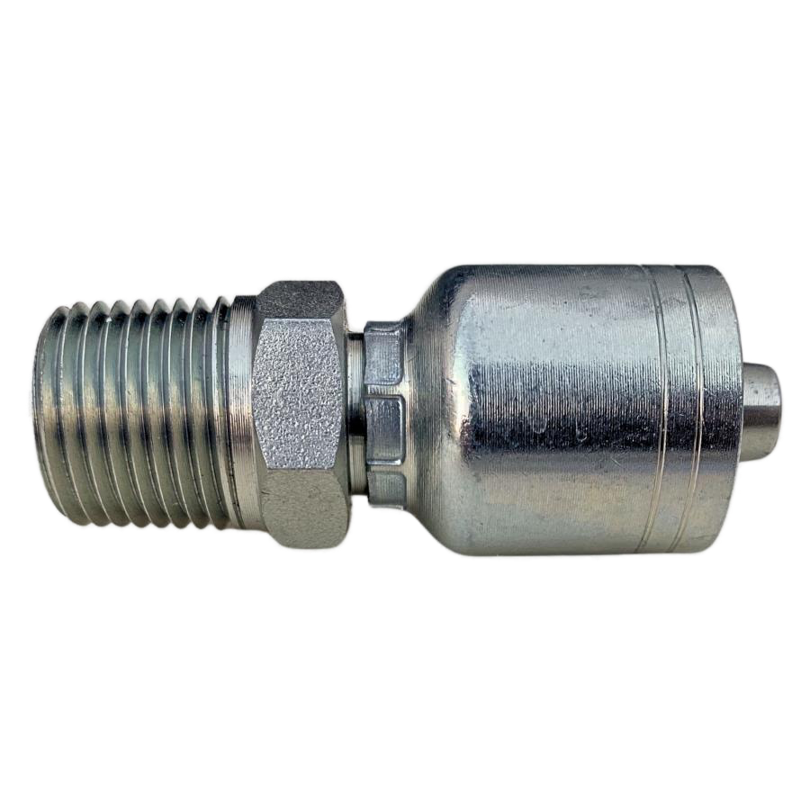 Conector rosca NPT macho 1/2 x manguera 3/8 R1 y R2