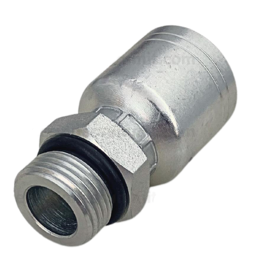Conector rosca SAE O-ring macho 1/2 x manguera 3/8 R1 y R2
