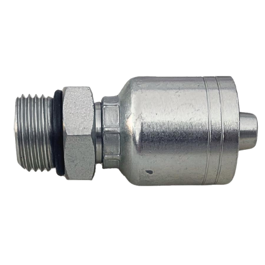 Conector rosca SAE O-ring macho 1/2 x manguera 3/8 R1 y R2