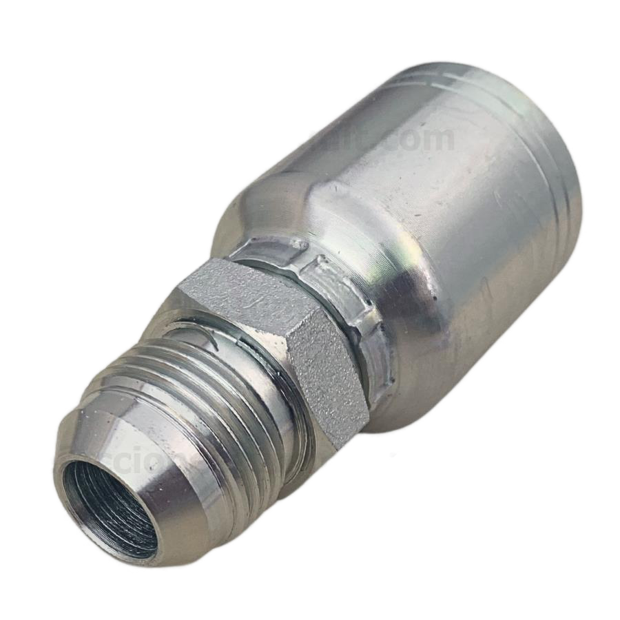 Conector rosca JIC 37° macho 1/2 x manguera 3/8 R1 y R2