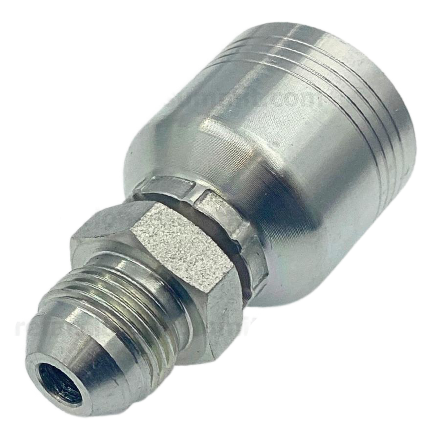 Conector rosca JIC 37° macho 3/8 x manguera 3/8 R4