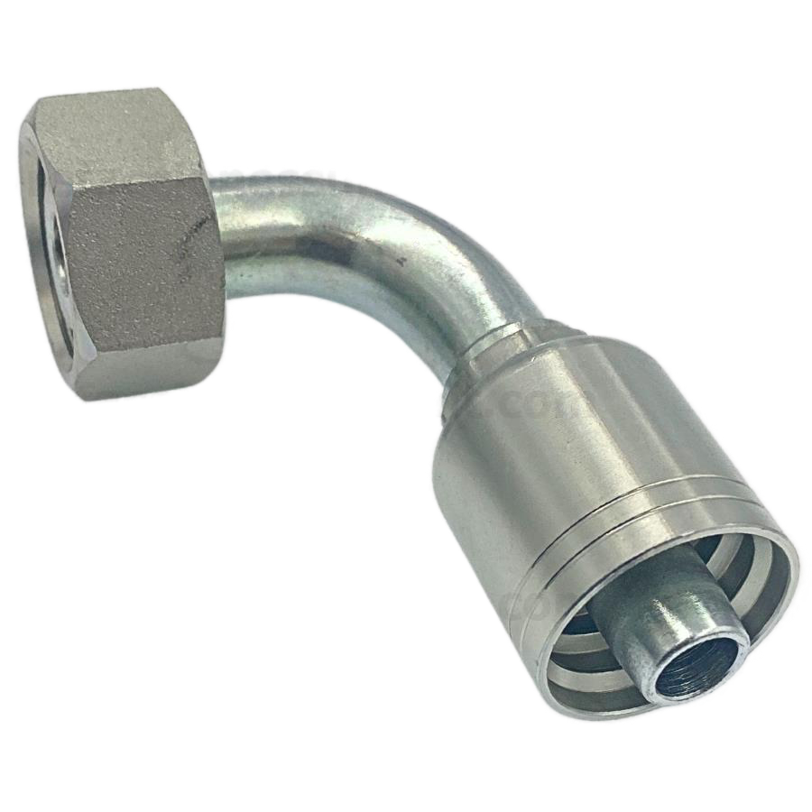 Conector de rosca métrica 24° hembra 90° 18 x manguera 3/8 r1yr2 LT