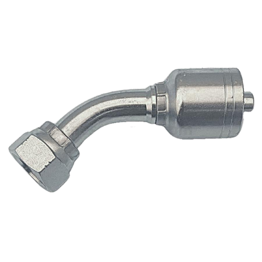 Conector rosca ORFS hembra 45° 3/8 x manguera 3/8 R1 y R2