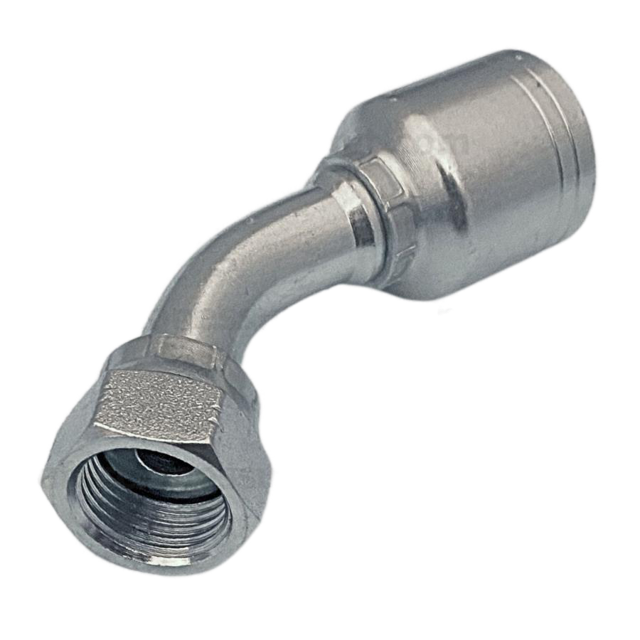 Conector rosca ORFS hembra 45° 3/8 x manguera 3/8 R1 y R2
