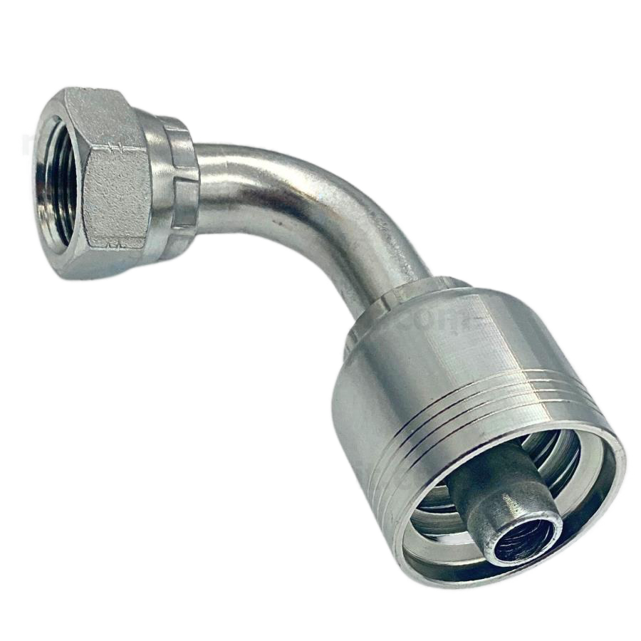 Conector rosca ORFS hembra 90° 3/4 x manguera 3/4 R4