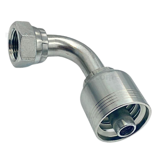Conector rosca ORFS hembra 90° 3/4 x manguera 3/4 R4
