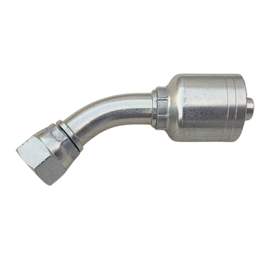 Conector rosca JIC 37° hembra 45° 3/8 x manguera 3/8 R1 y R2