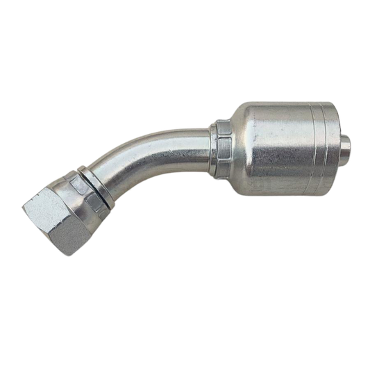 Conector rosca JIC 37° hembra 45° 3/8 x manguera 3/8 R1 y R2