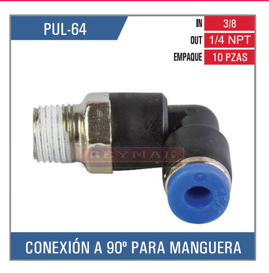 CONEXION A 90° PARA MANGUERA